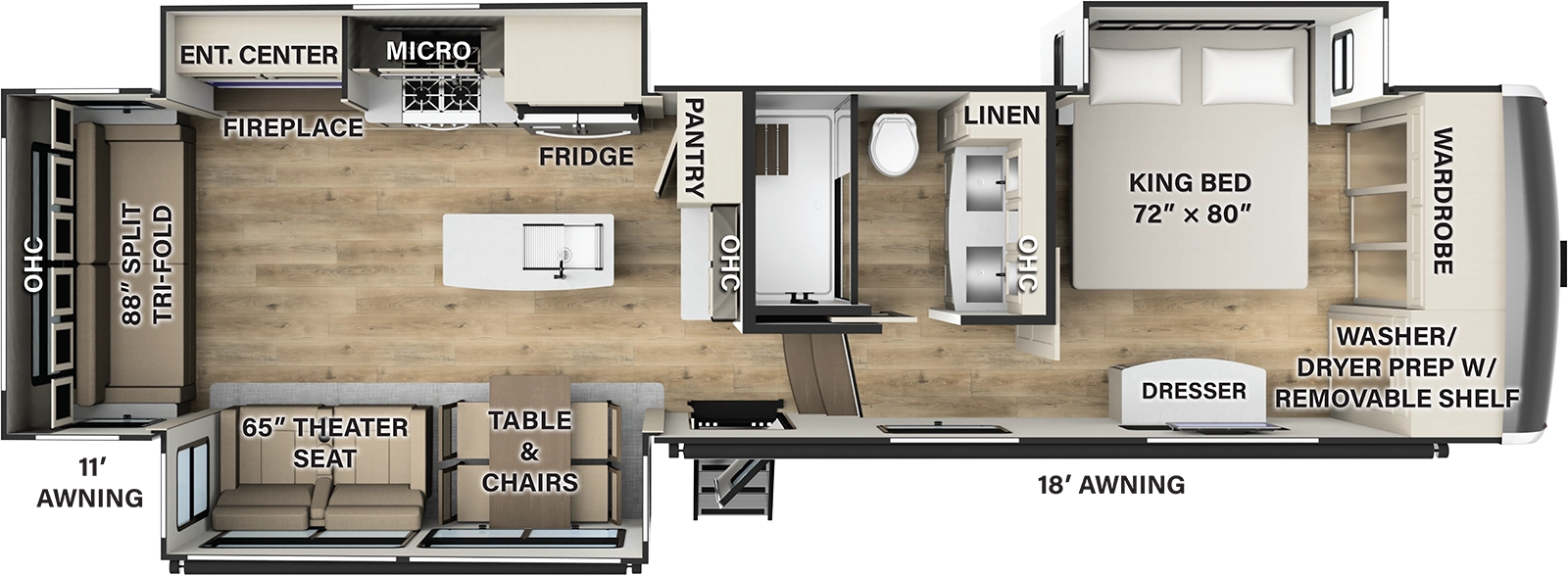 Columbus 329DV Floorplan